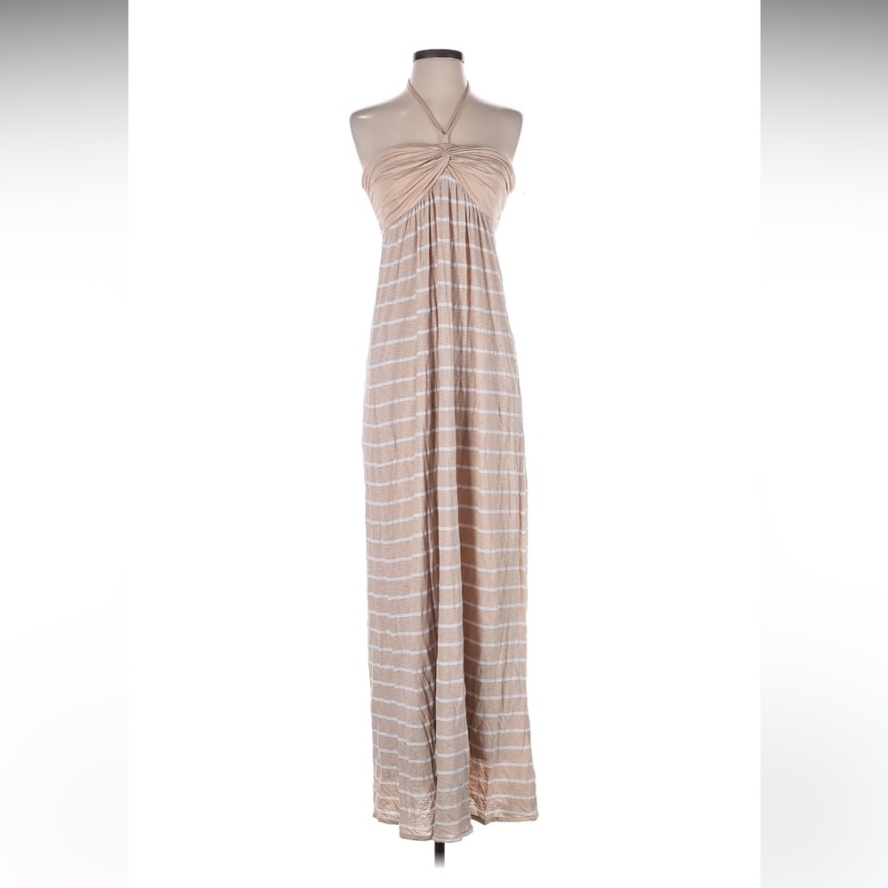 Splendid Beige and White Dress